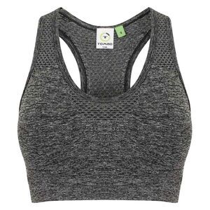 Tombo Womens/Ladies Seamless Sports Bra / Dark Grey